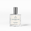 Clear Selah Daybreak eau de parfum bottle with silver cap on a white background
